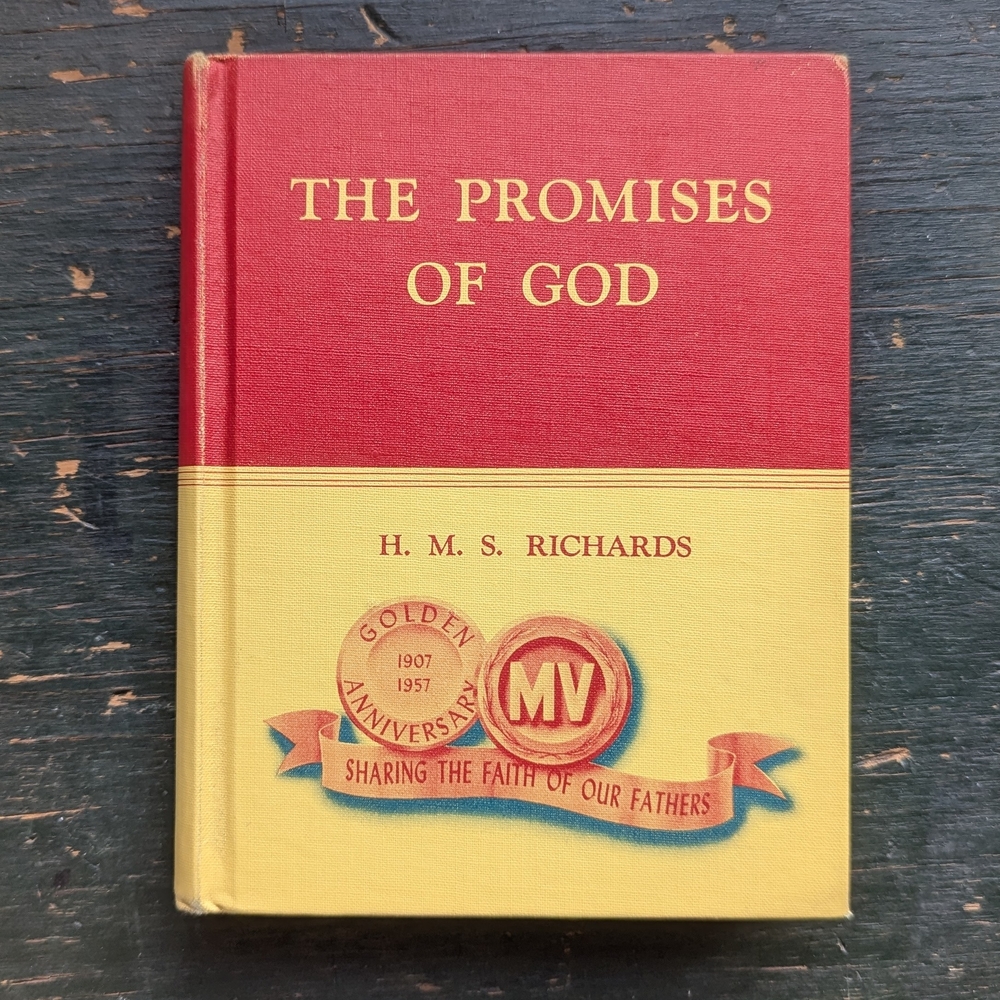 Vintage 1956 The Promises of God Hardcover Book, Daily Devotional